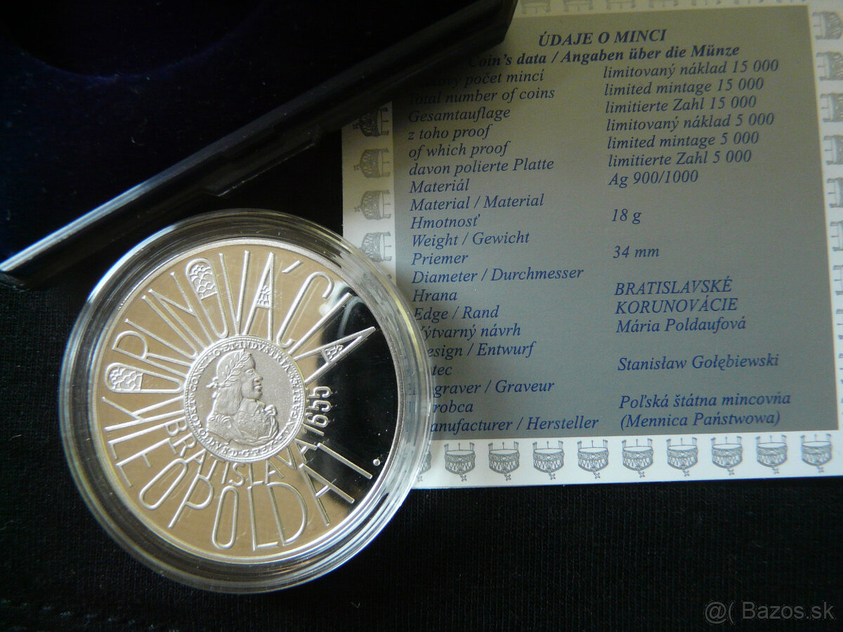 Slovenské strieborné 200 koruny proof, bk - 5