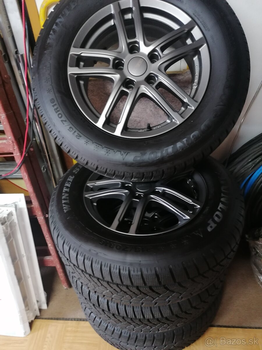 215/70 r16 zimné pneu+disky - 5