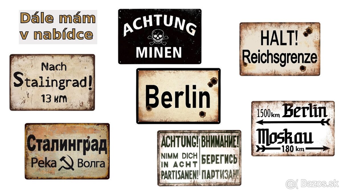 plechová cedule: Luftnachrichtenhelferin (propaganda) - 5