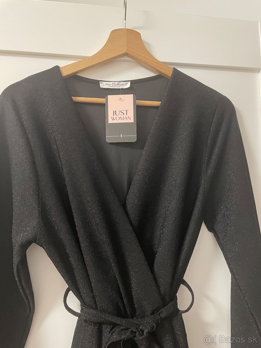 Čierne elegantné šaty - 5