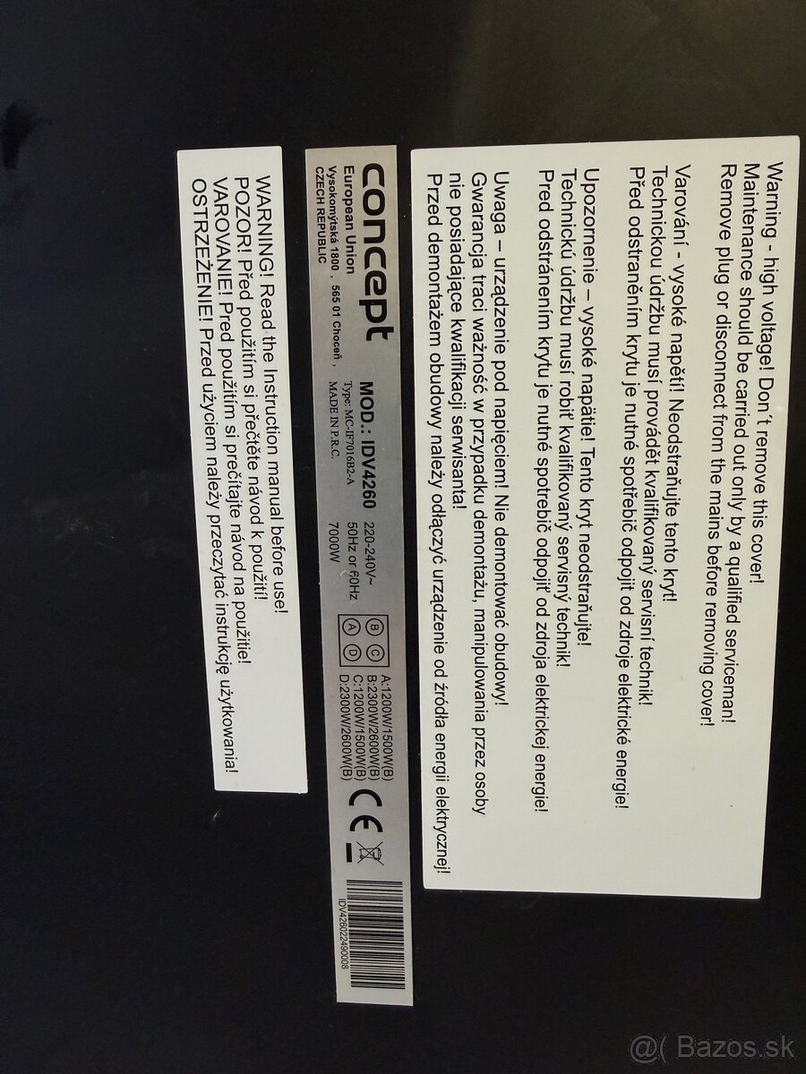 Predám indukčnú dosku Concept - 5