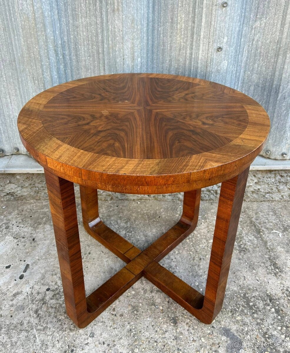 Art Deco stolík + taburetky - S07 - 5