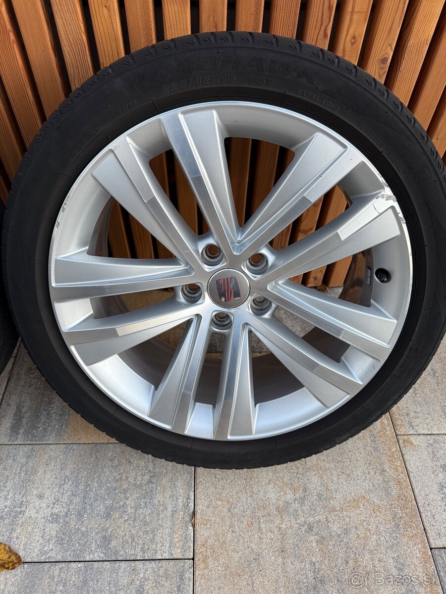 Elektrony + letne pneu 5x112 225/45 R18 Alhambra Sharan - 5