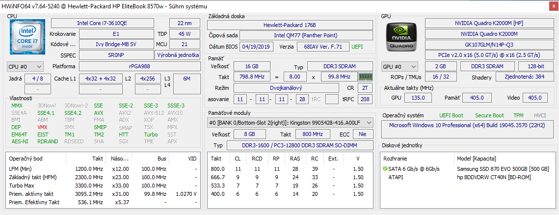 HP EliteBook 8570 Workstation - 5