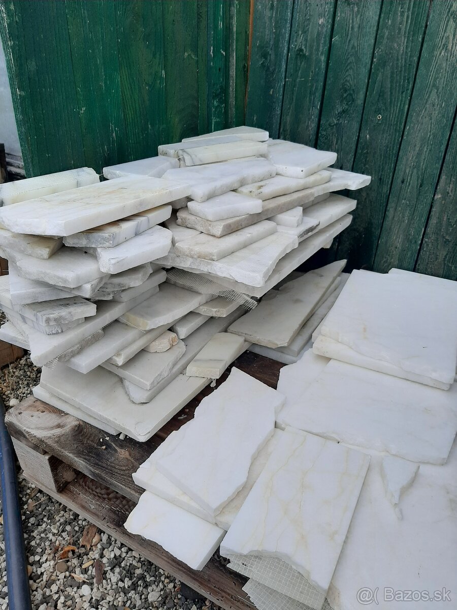 predám biely mramor 2cm hrúbka - 5