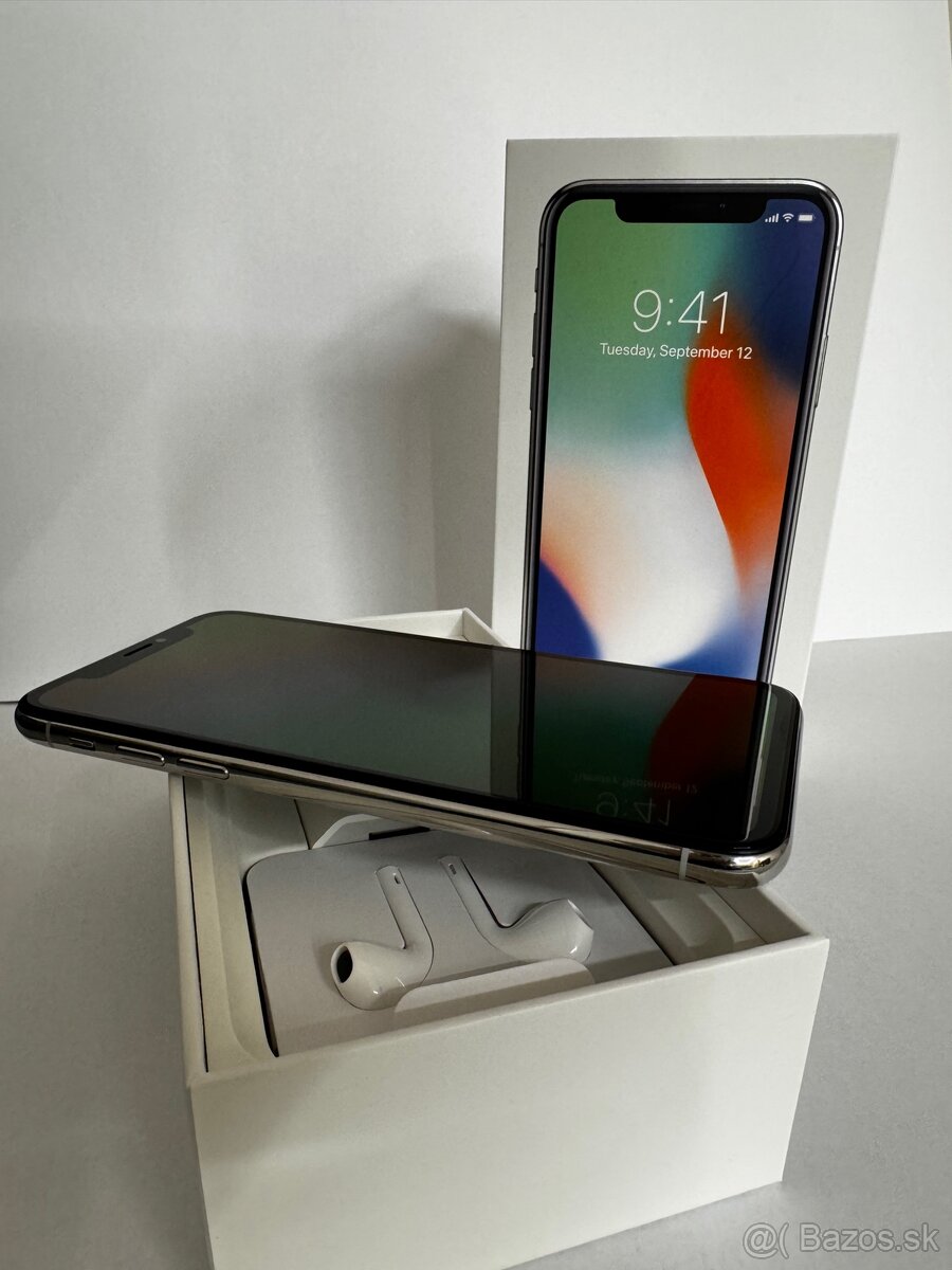 iPhone X Silver 64 GB - 5