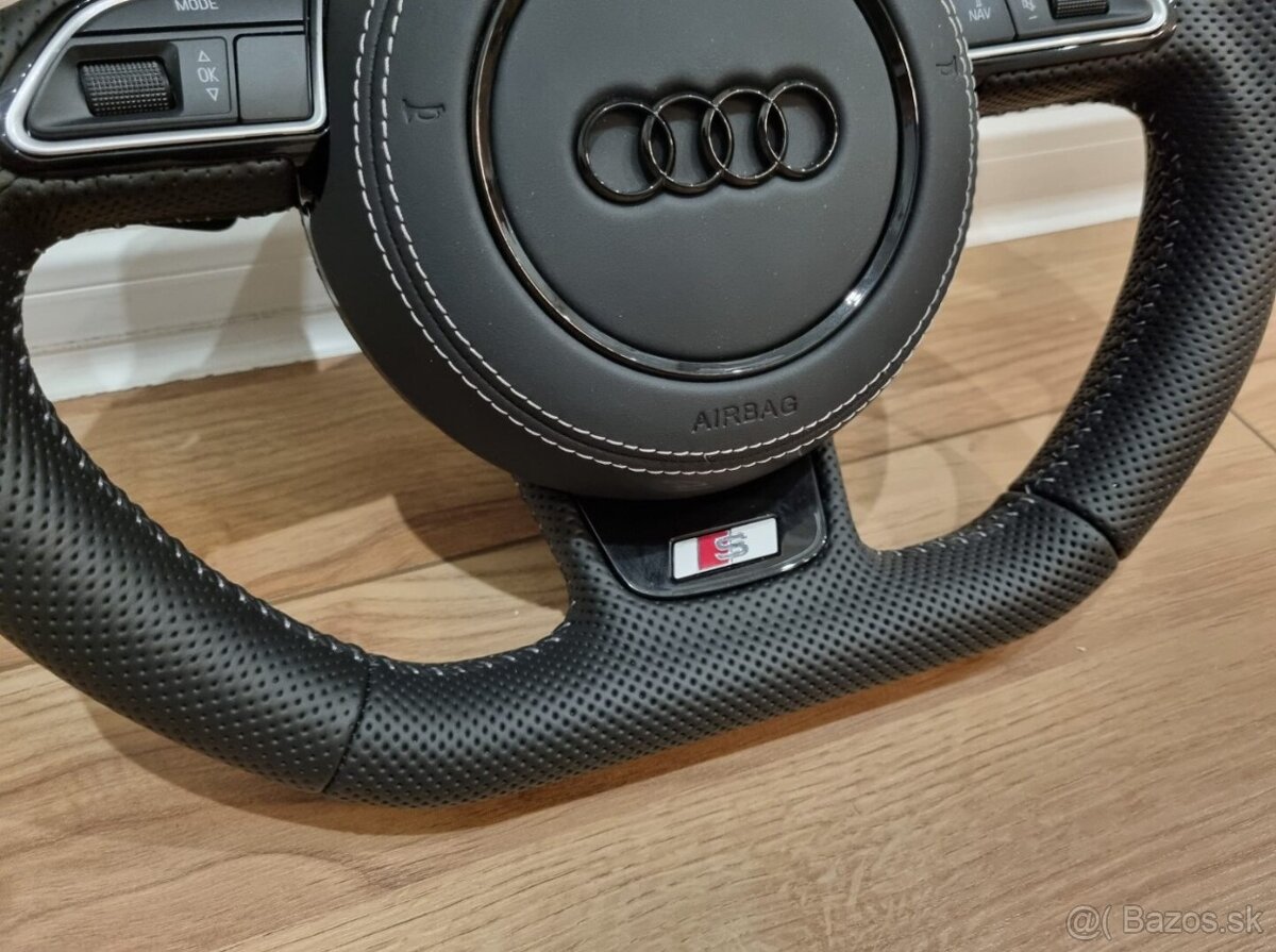 AUDI RS PERFOROVANY ZREZANY VOLANT MULTIFUNKCNY - 5