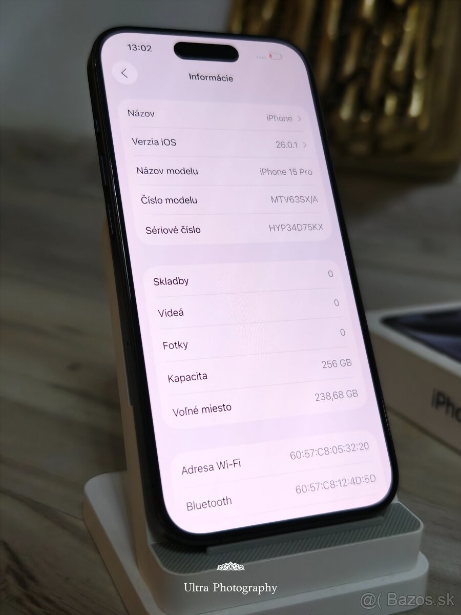 Iphone 15 Pro modrý 256GB - 5
