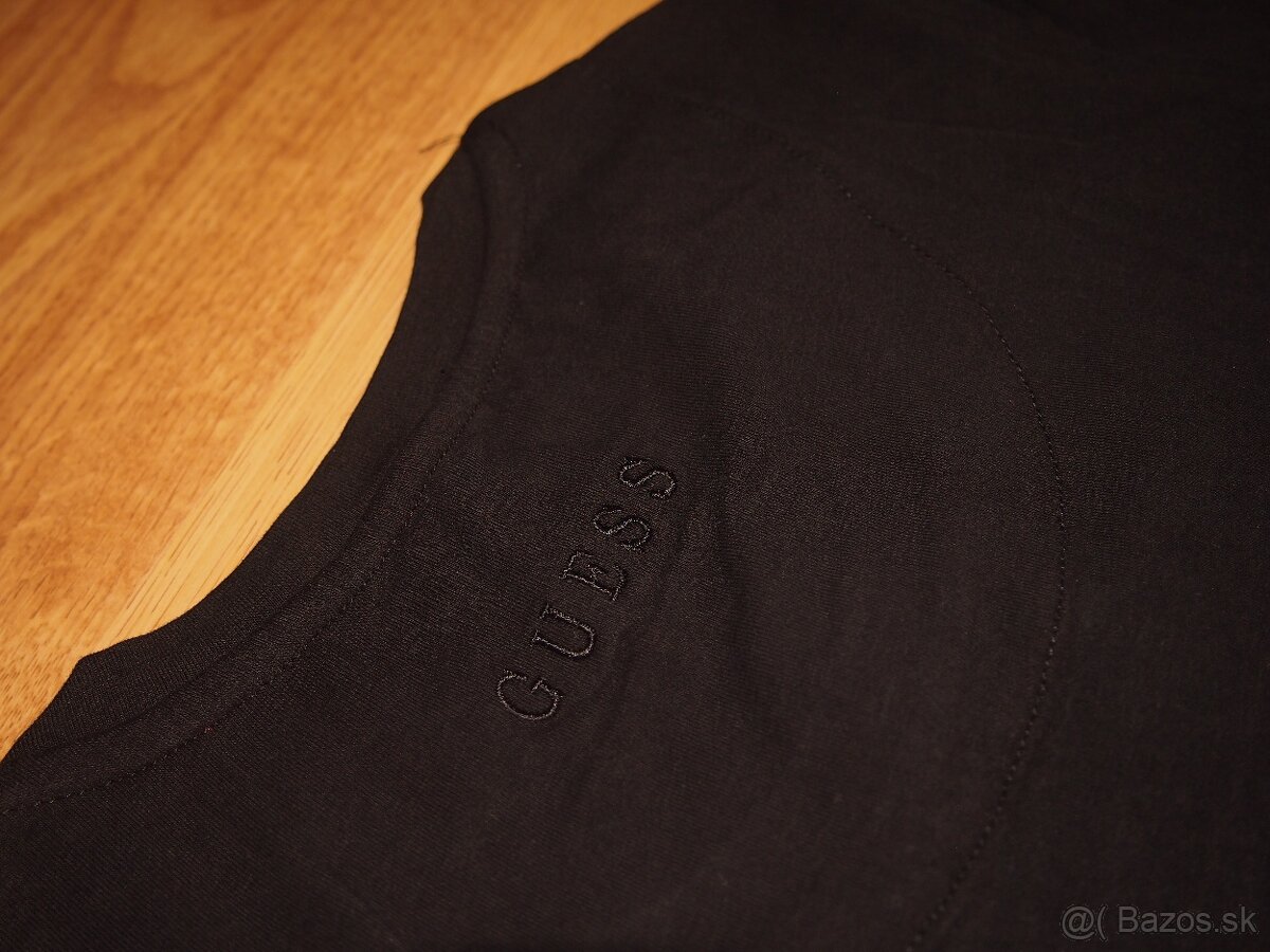 Guess dámske čierne tričko s dlhým rukávom - 5