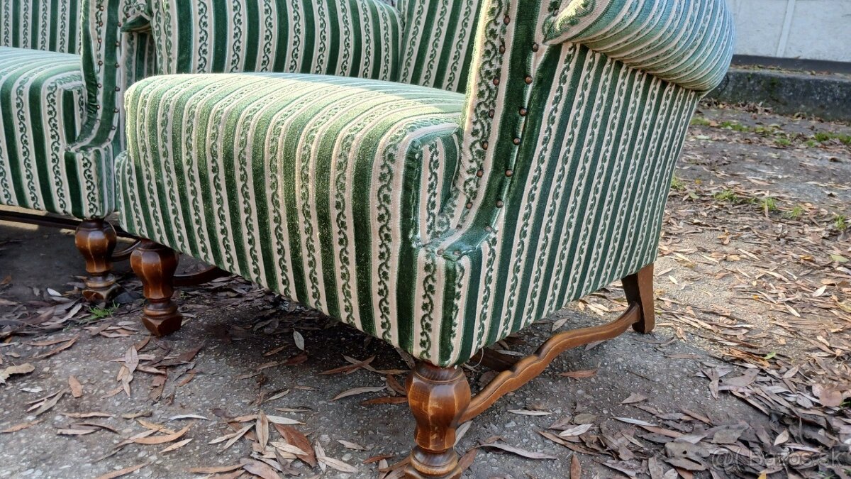 Starožitná sedacia súprava 3+1+1 - 5