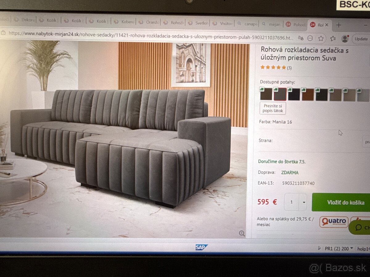 Cierna rohove sedacky 🛋️ - 5