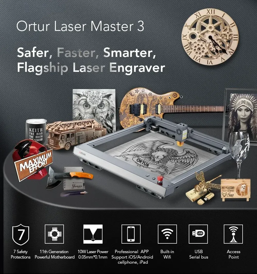 Nová Laserová gravírka - Ortur Laser Master 3 - 5