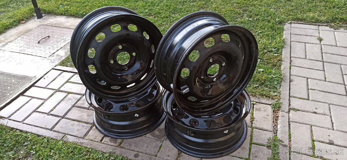 Predám plechové disky 6Jx15H2 ET45. 4x108 - 5