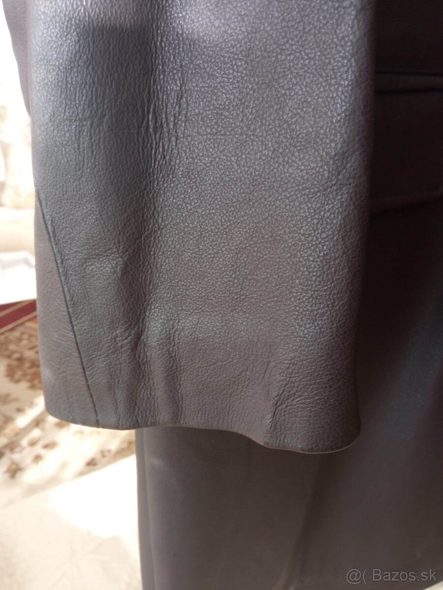 nový-nenosený pánsky kožený kabát - 5