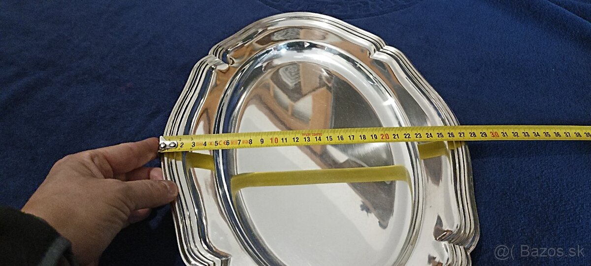 Investičné striebro-stolový podnos–Nemecko, 549g - 5