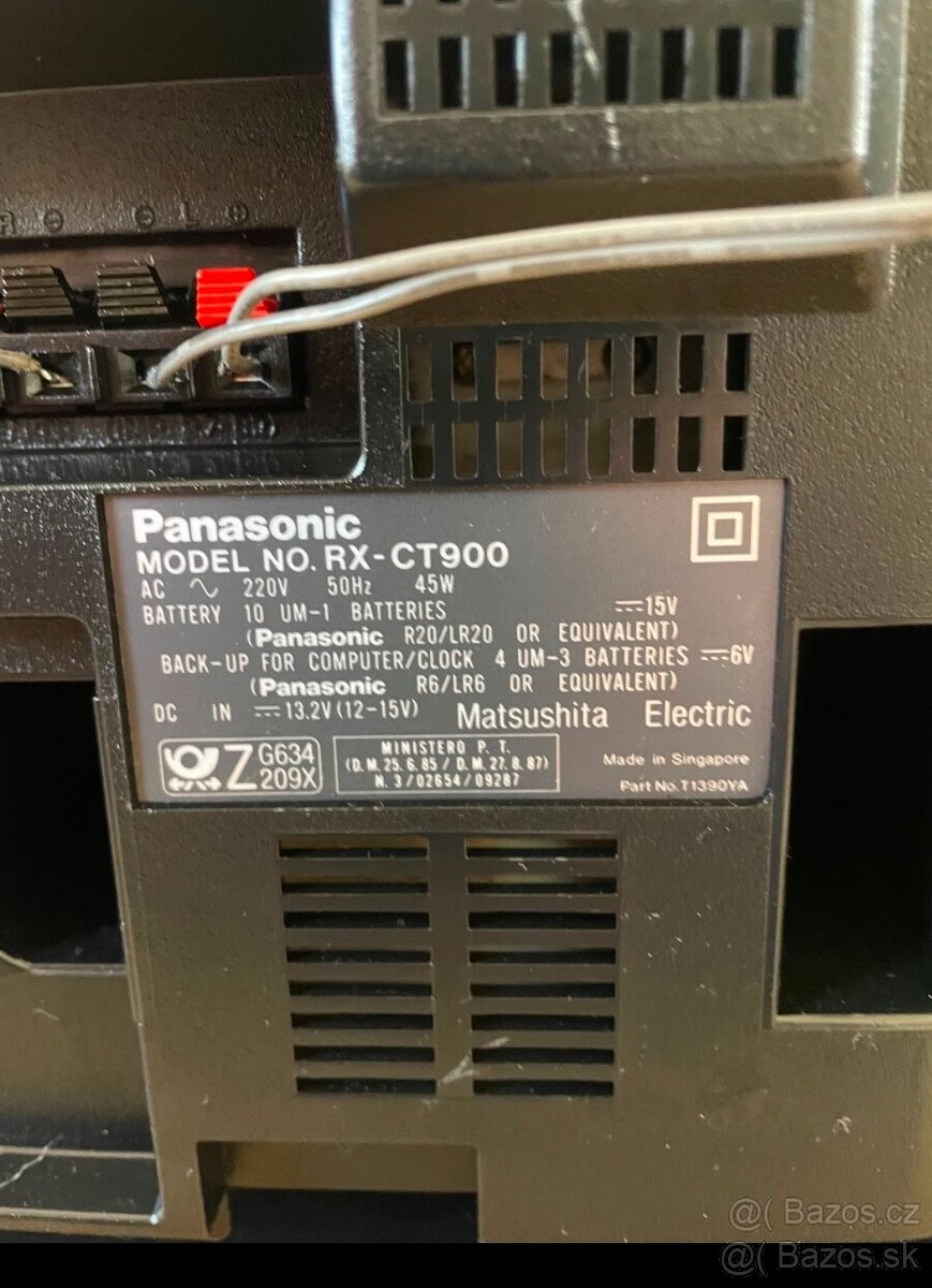XBS prenosné rádio PANASONIC RX FM sieť230v +Baterky - 5