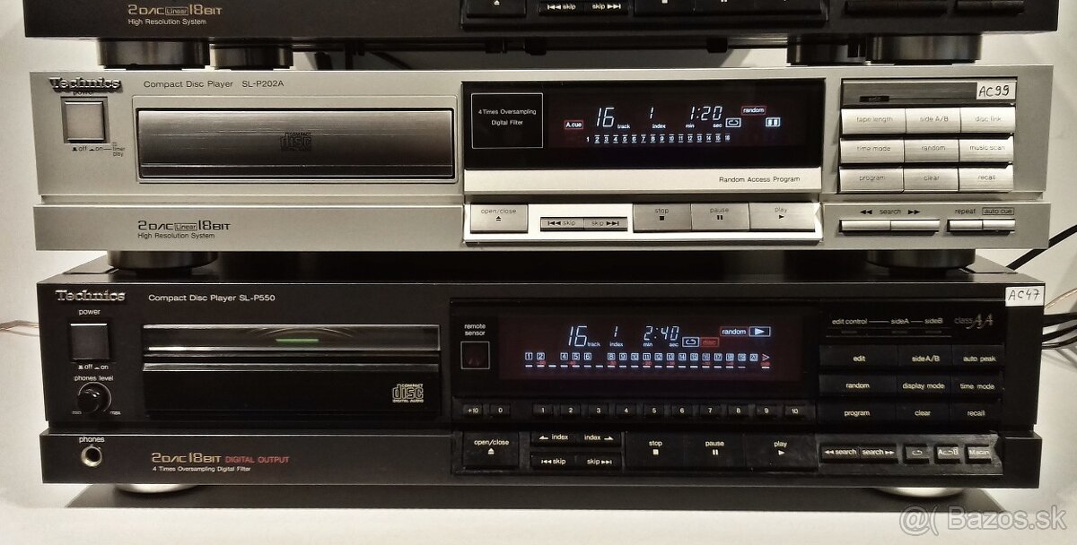 Seria CD prehravac TECHNICS vzacne modely velky display= Cd1 - 5