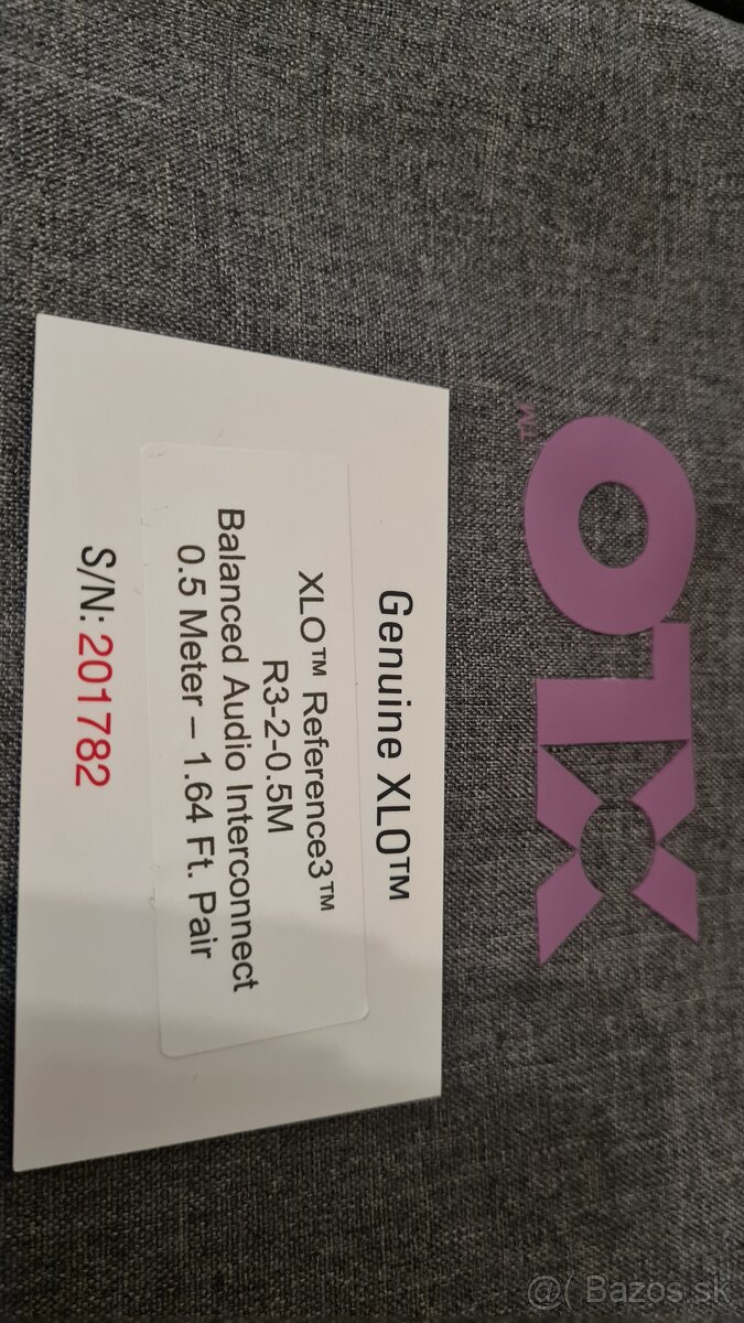 Predám XLO Reference 3-R3-2 / XLR - nový - 5