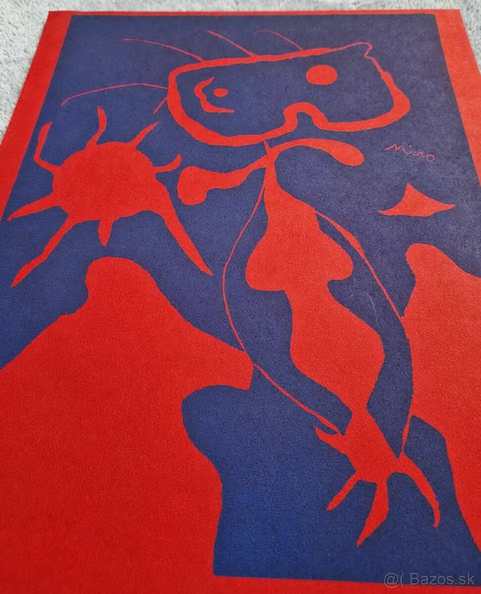 JOAN MIRO - Man in the Red Sun (1959), Linoryt - 5