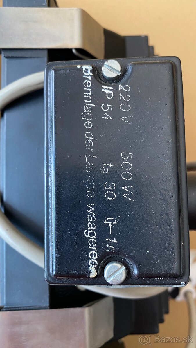 500 W halogénové svietidlo. - 5