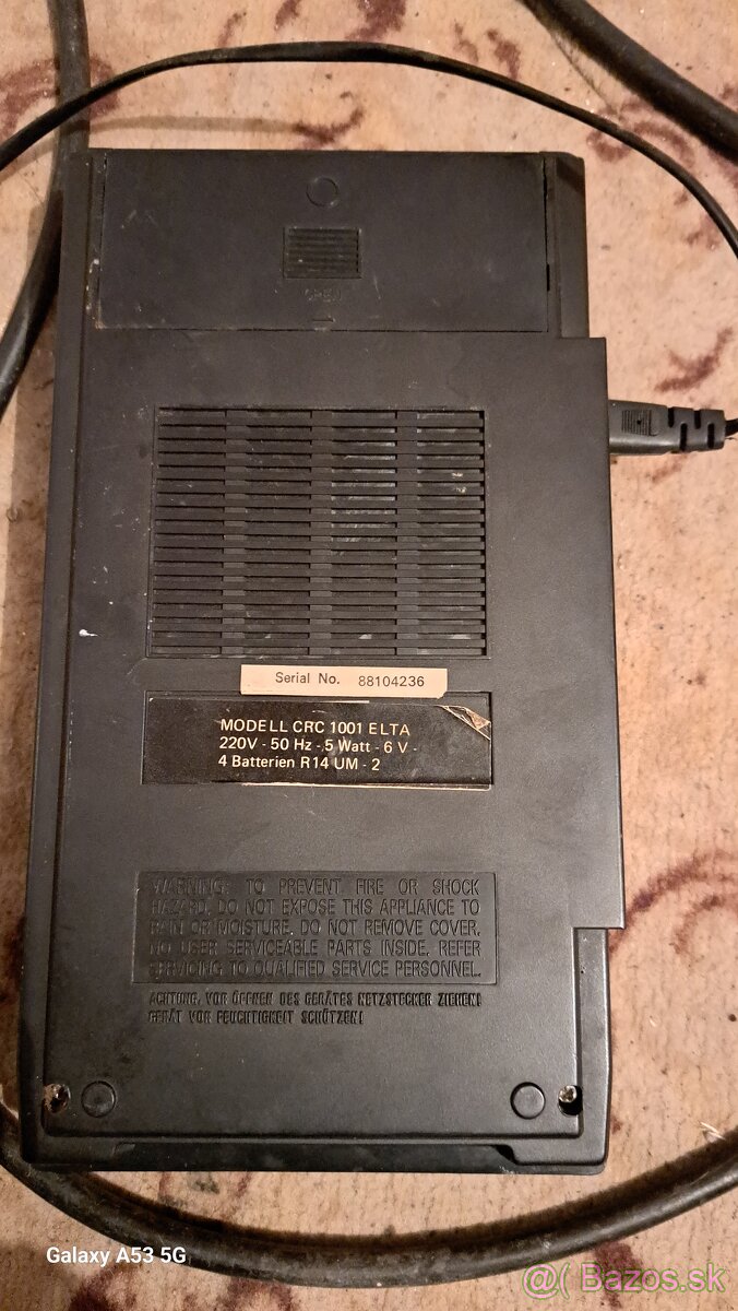 Prenosný retro msgnetofón ELTA - 5