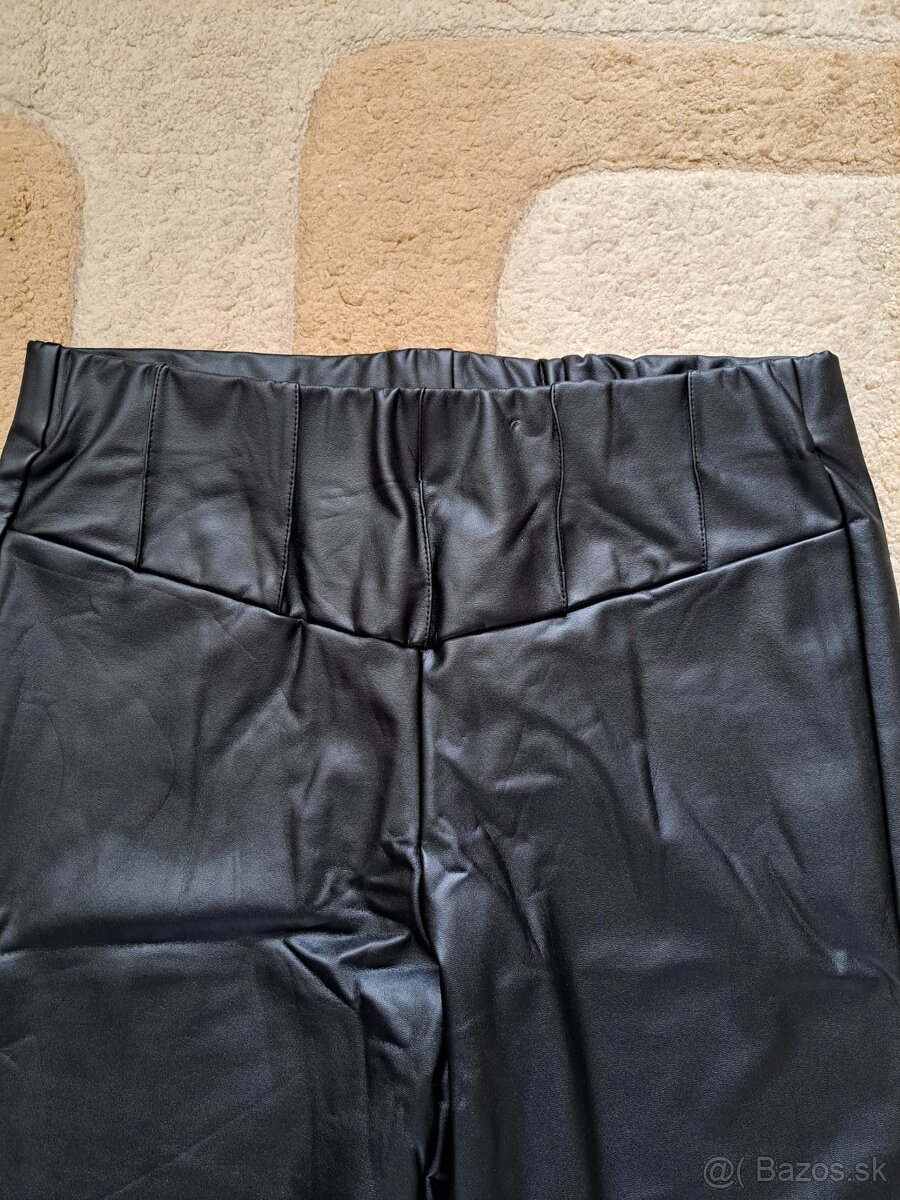 Koženkové nohavice nové - 5
