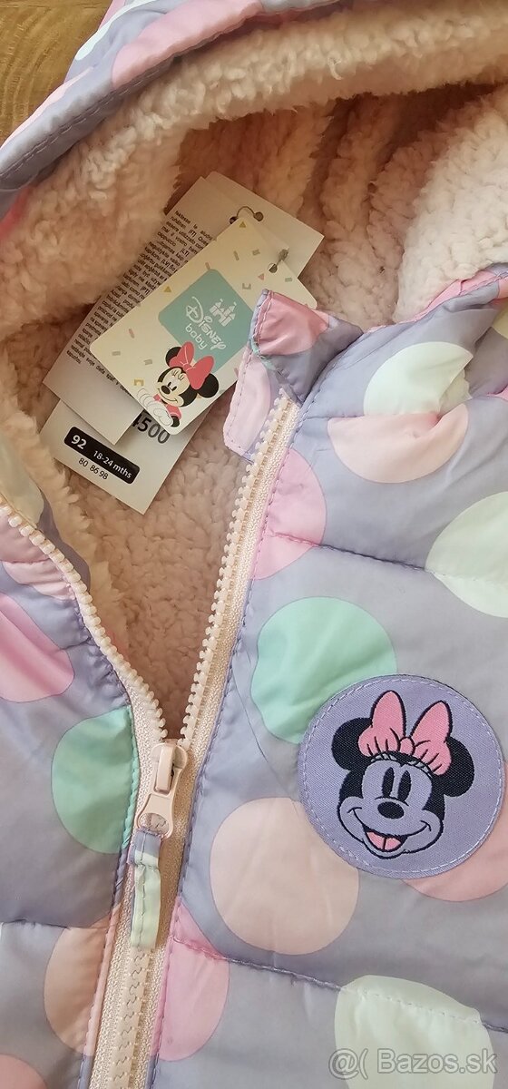 Zimušná bunda Minnie 86 / 92 - Nová - 5