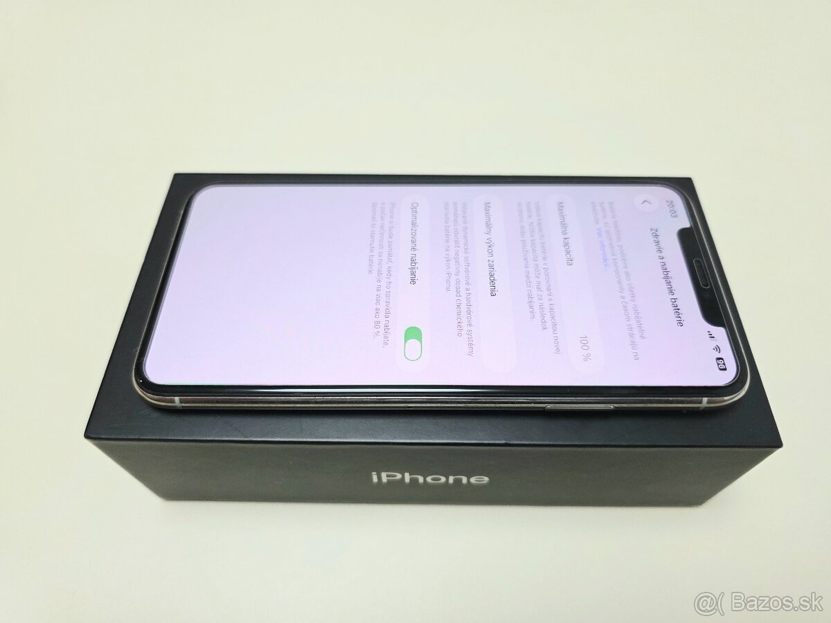 Apple Iphone 11 PRO MAX SILVER v topstave ,BATERKA 100% - 5