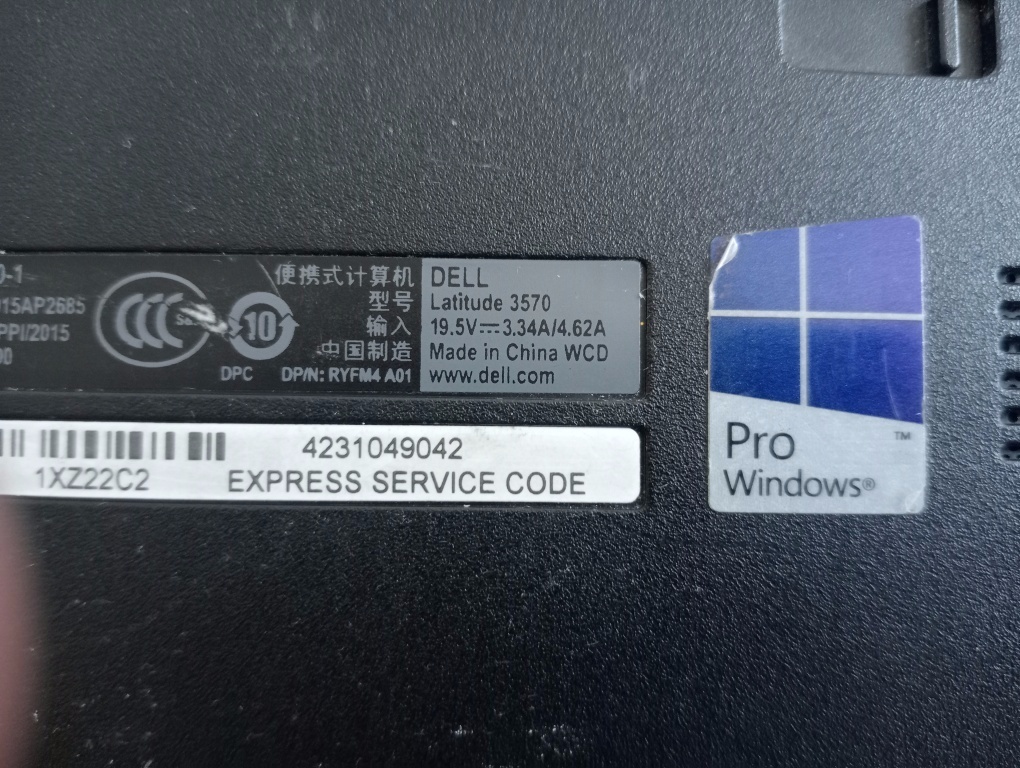 rozpredám na diely notebook Dell Latitude 3570 - 5