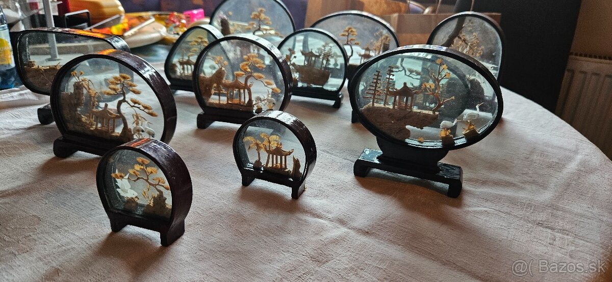 Korkove vyrezy s skle, zbierka - 5