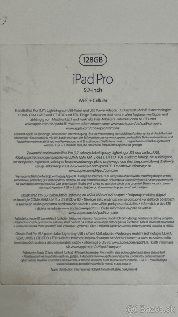 iPad pro 128gb 9,7” - 5