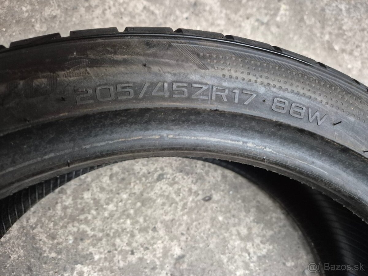 205/45 r17 letné 4 ks HANKOOK - nejazdené DOT2020 - 5