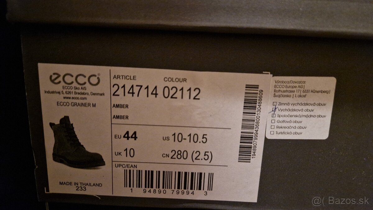 ECCO grainer M, farba amber - 5