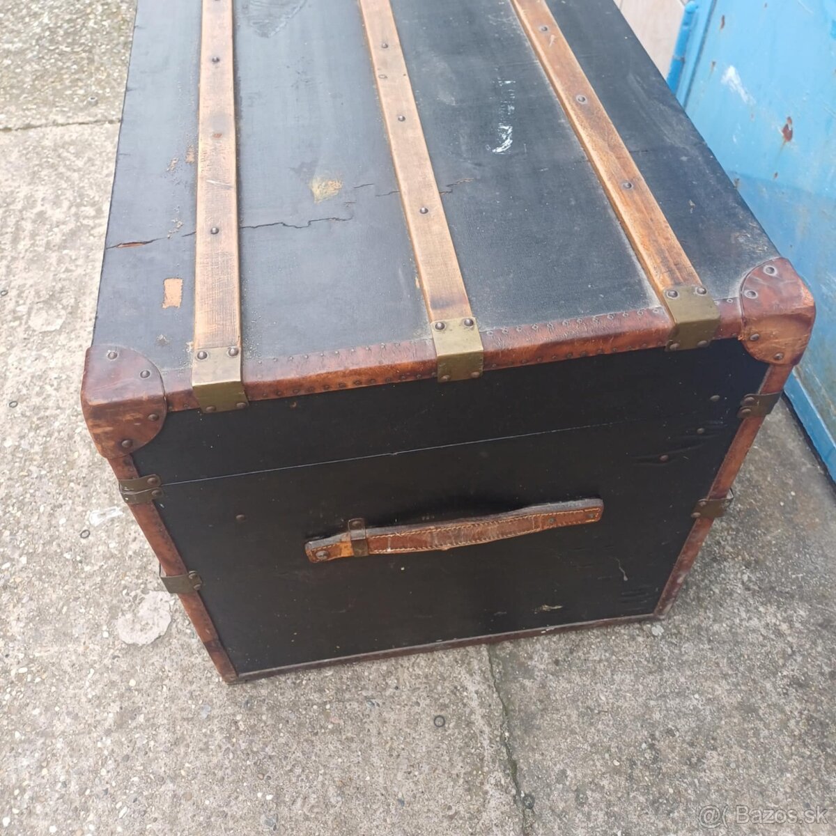 Starožitný lodný kufor - 5