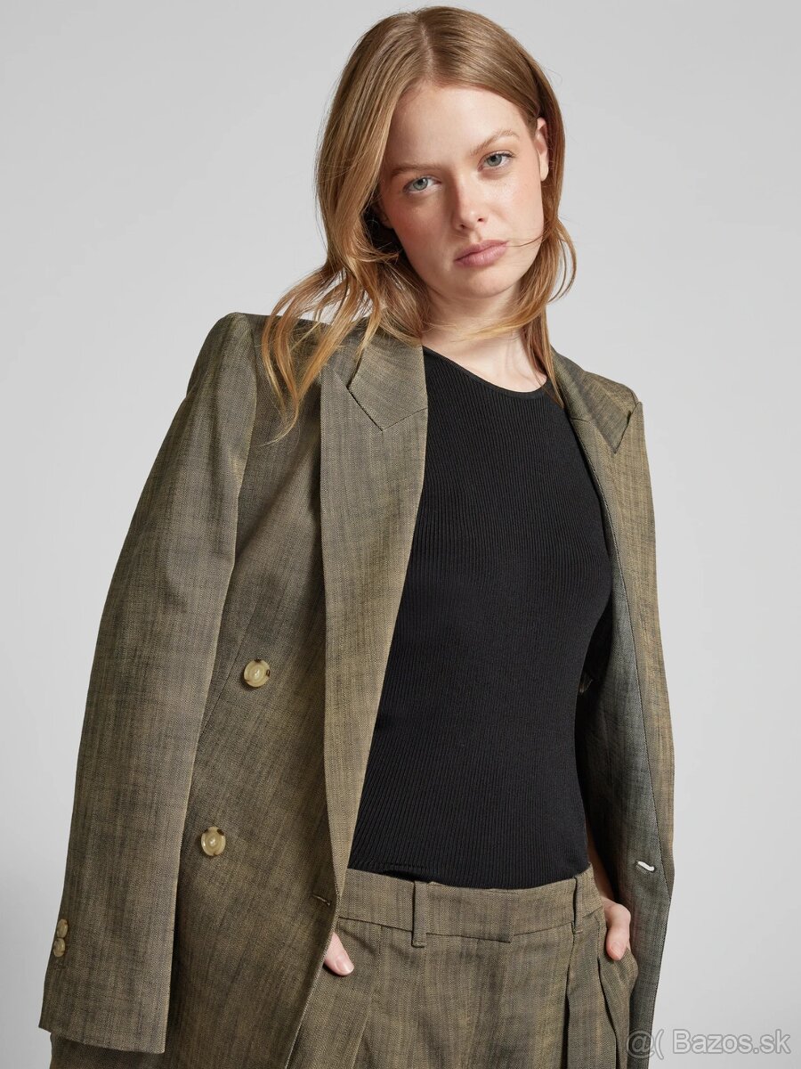 dvojradové zelené sako - 34 - Boss - nové - 5