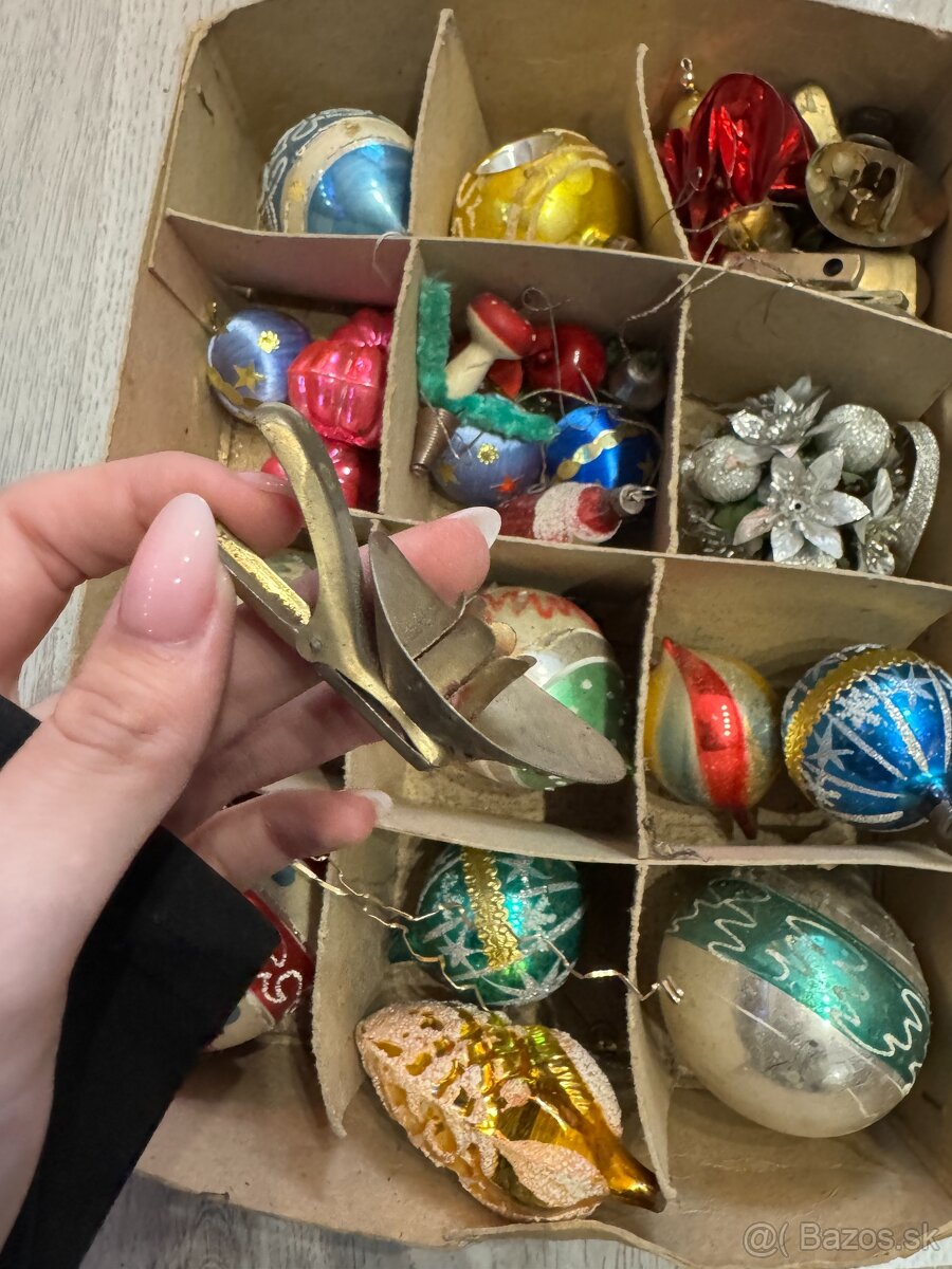 Predám retro sklenené vianočné ozdoby - 5