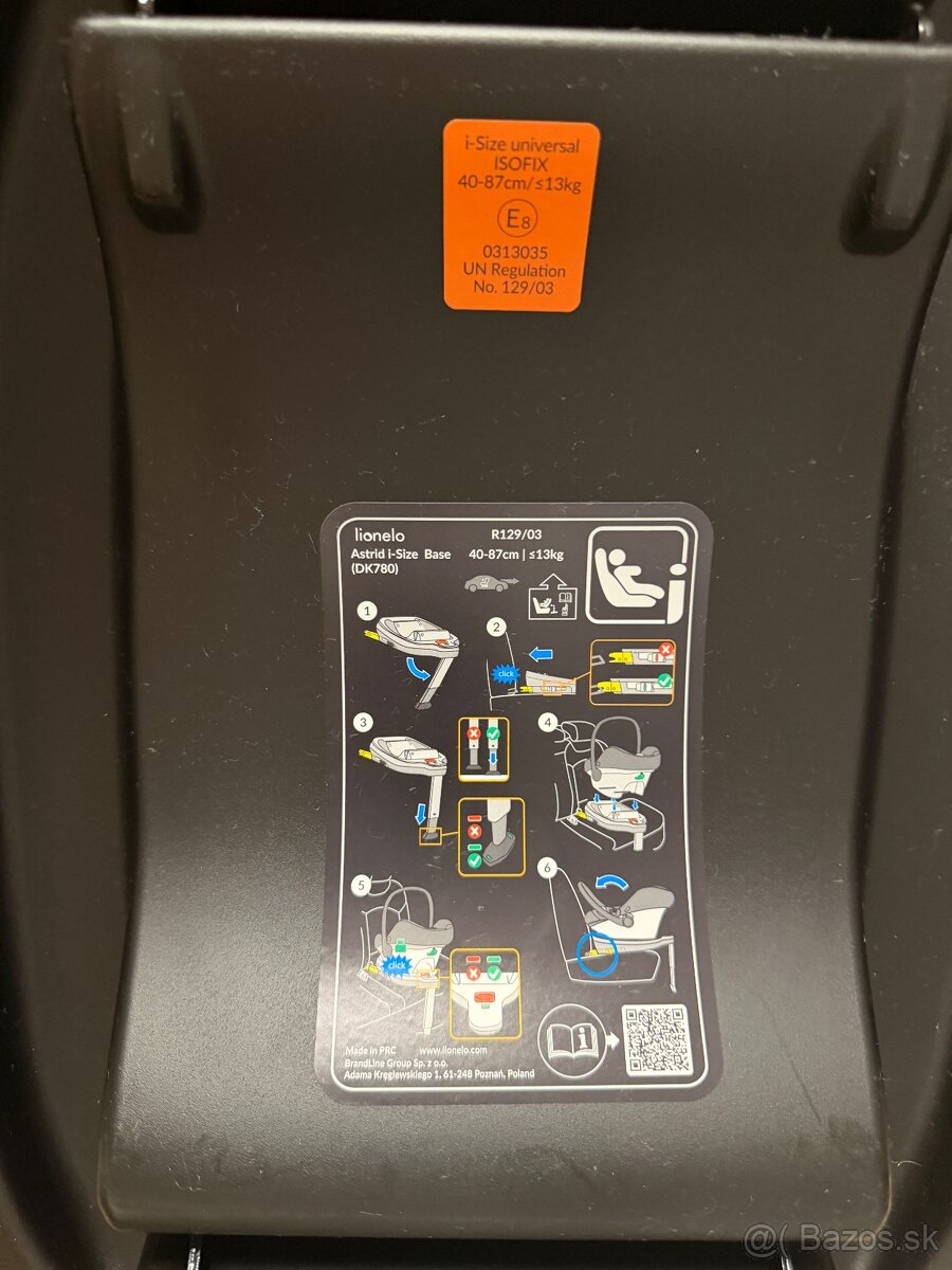 Autosedačka (vajíčko) Lionelo astrid i-size+ Isofix - 5