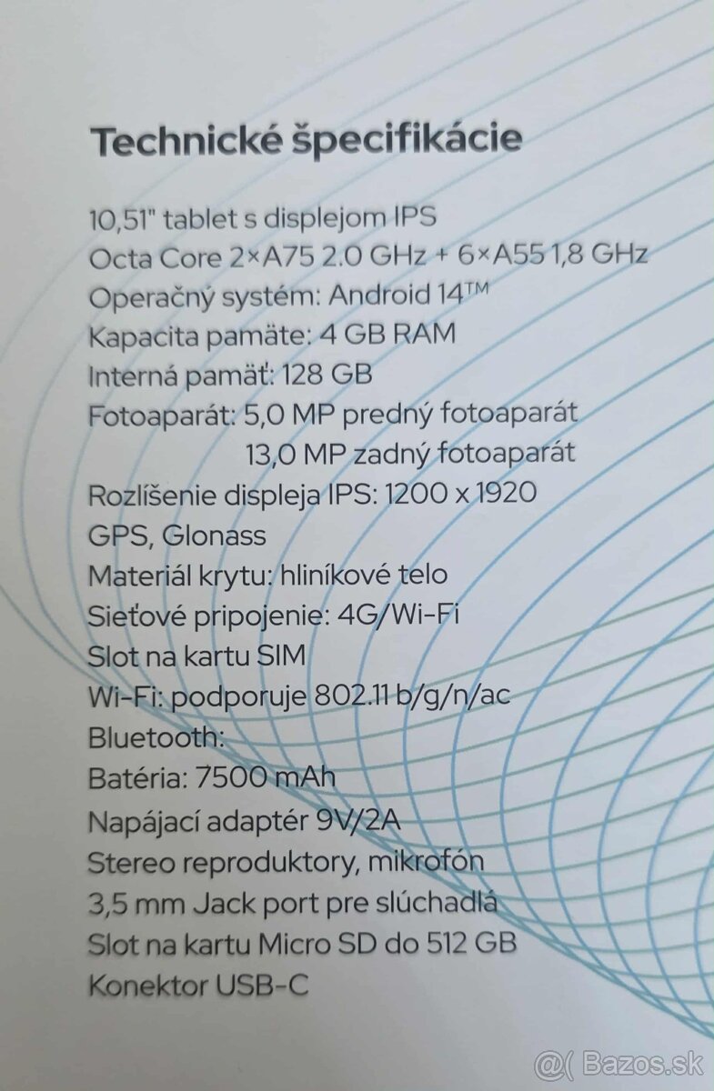 Tablet globalsec 10.51" - 5
