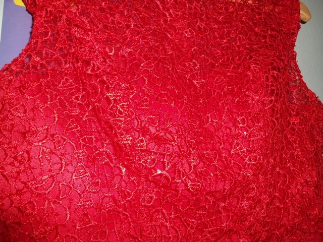 Červené večerné dlhé šaty - 5