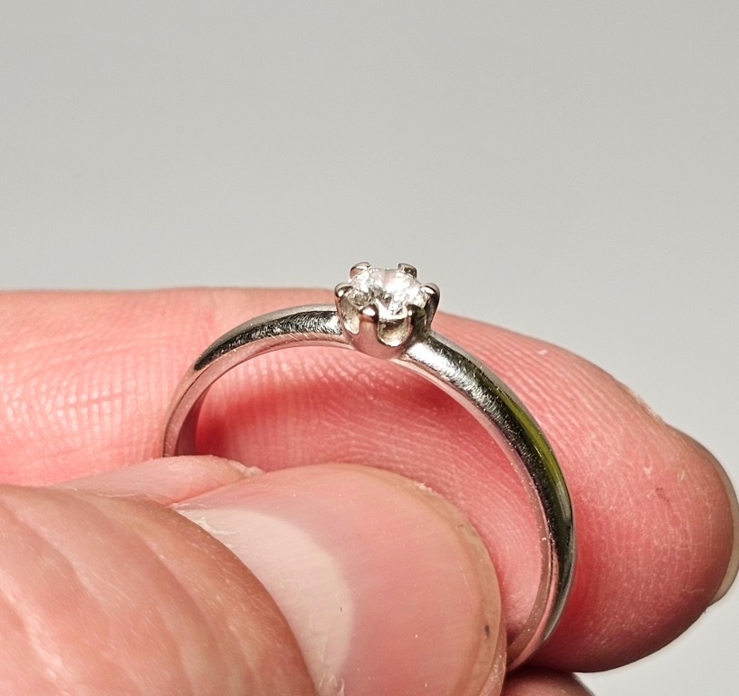 14k zlatý prsteň 0,20ct 💥💥💥 - 5