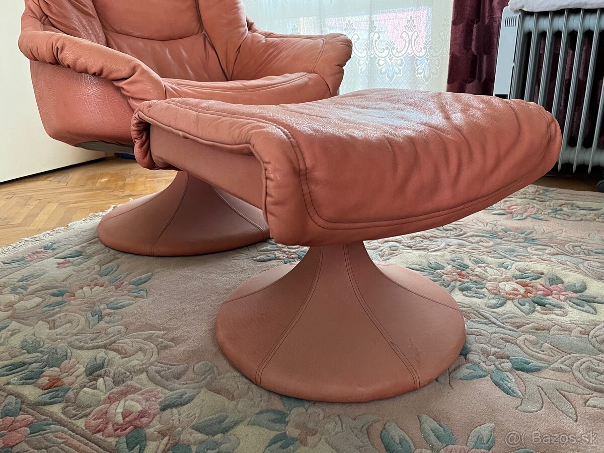 Talianske kožené kreslo - 5