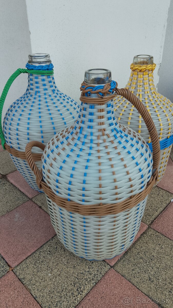 Demižony opletené - 5