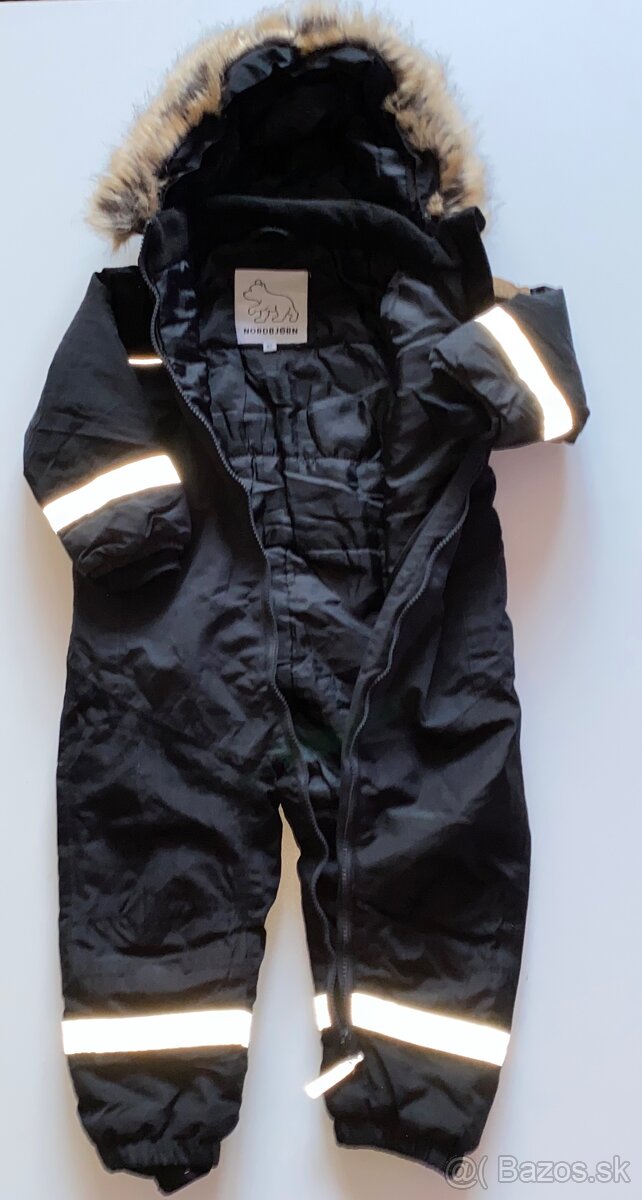 Nordbjørn čierny zimný overal/kombinéza veľkosť 92 - 5