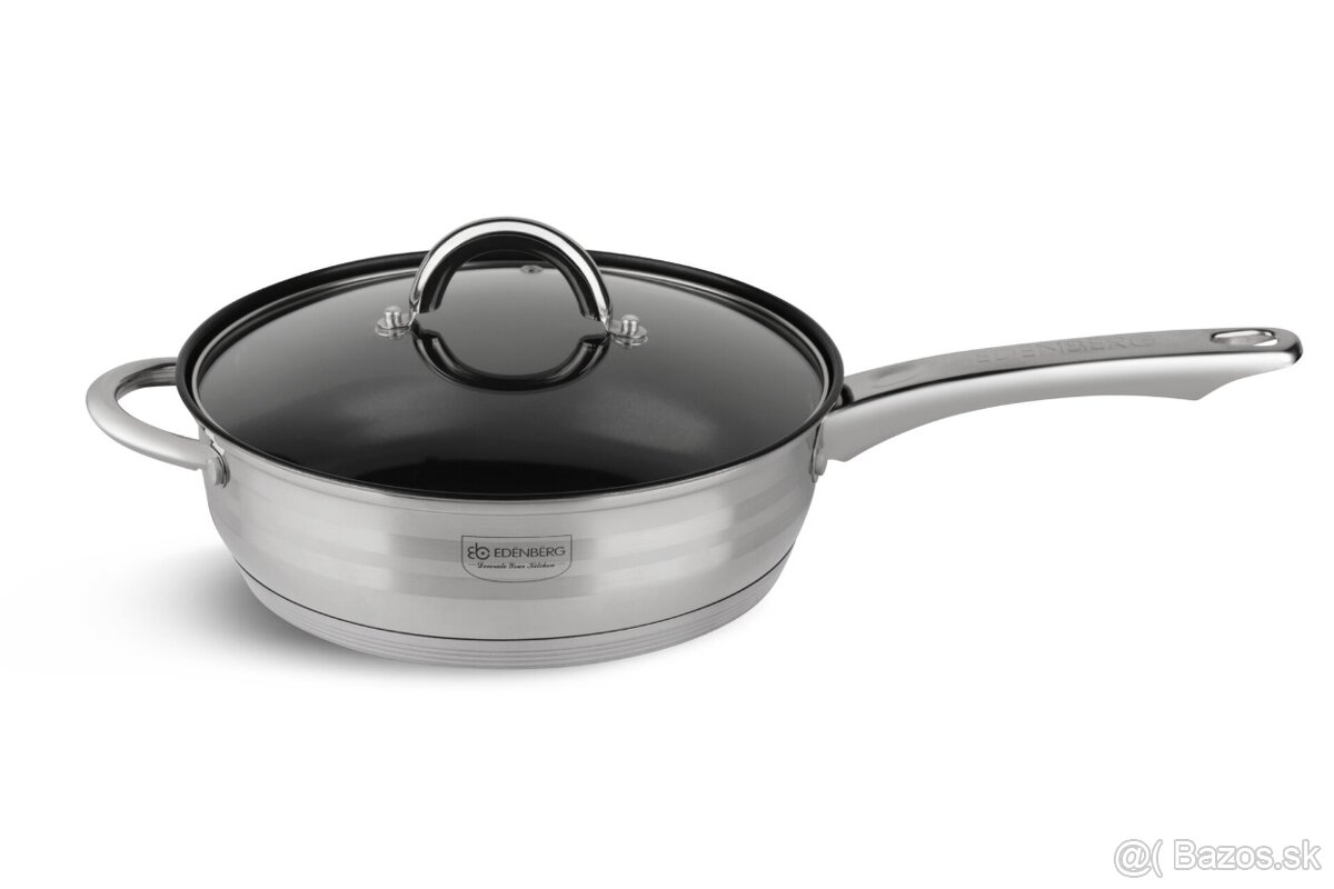 Sada nerezových hrncov Edenberg s mramorovanou panvicou - 5