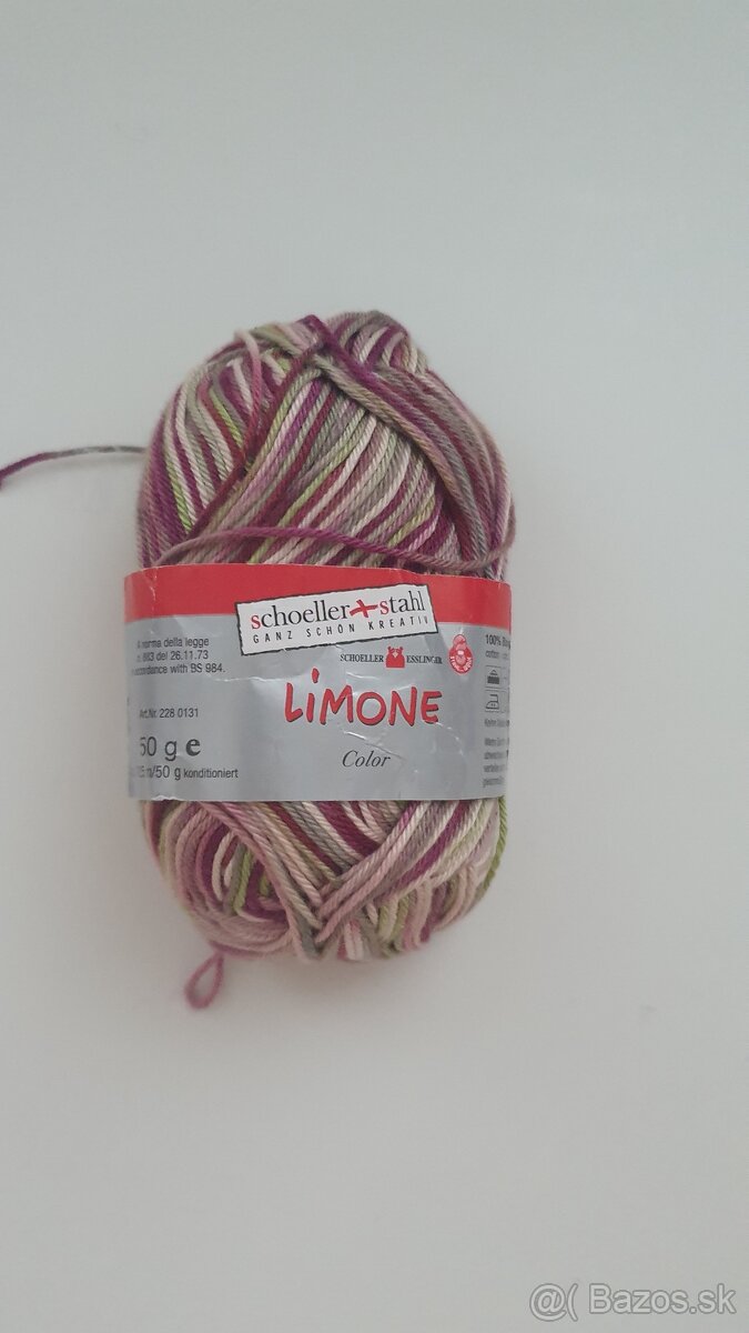 Vlna na pletenie, háčkovanie bavlnená - 5