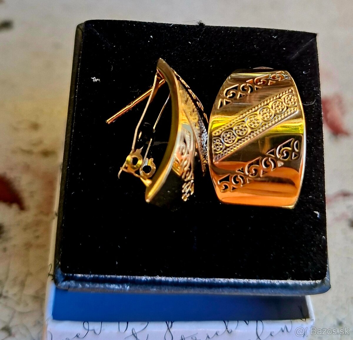 Zlate náušnice výnimočné 585 - 5