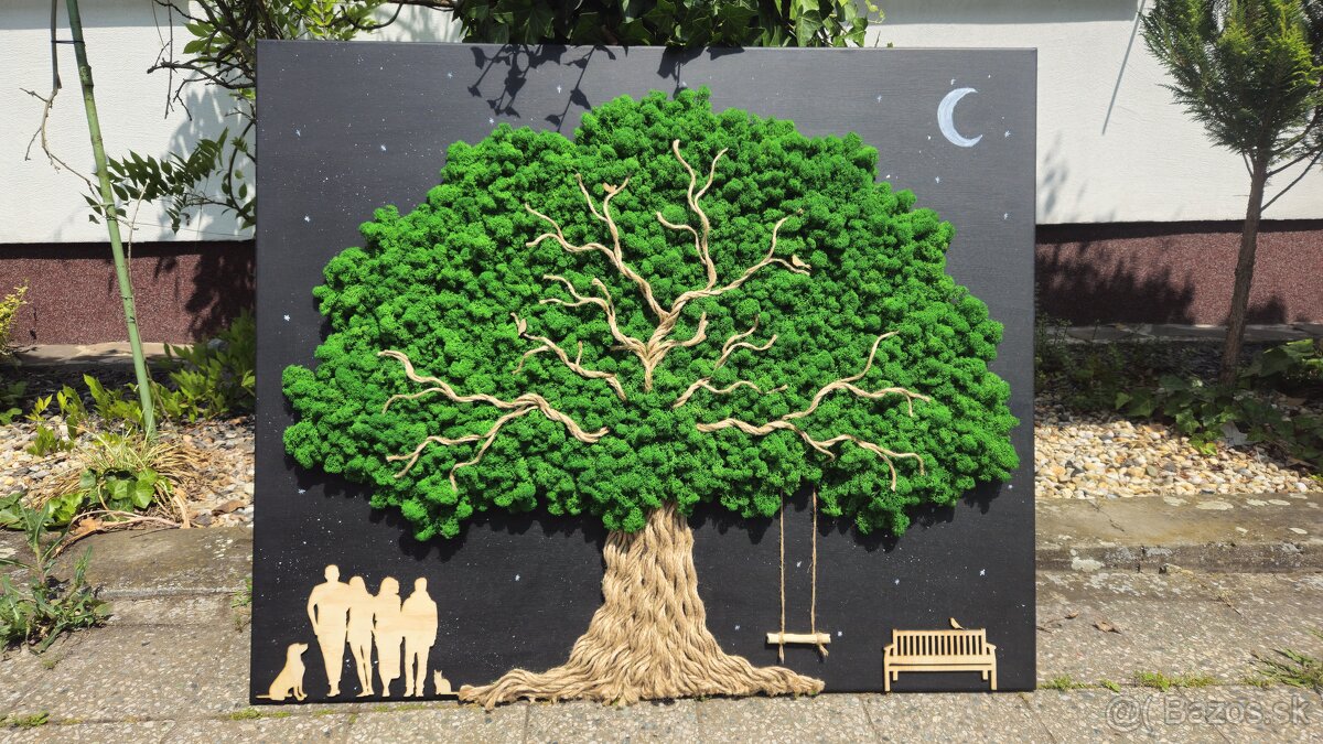 Machový obraz v rôznych rozmeroch - 5