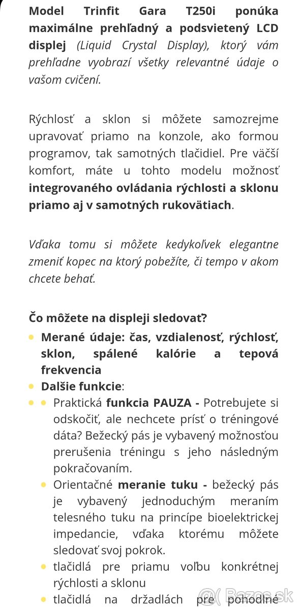 Bežecky pás Trinfit Gara T250 - 5