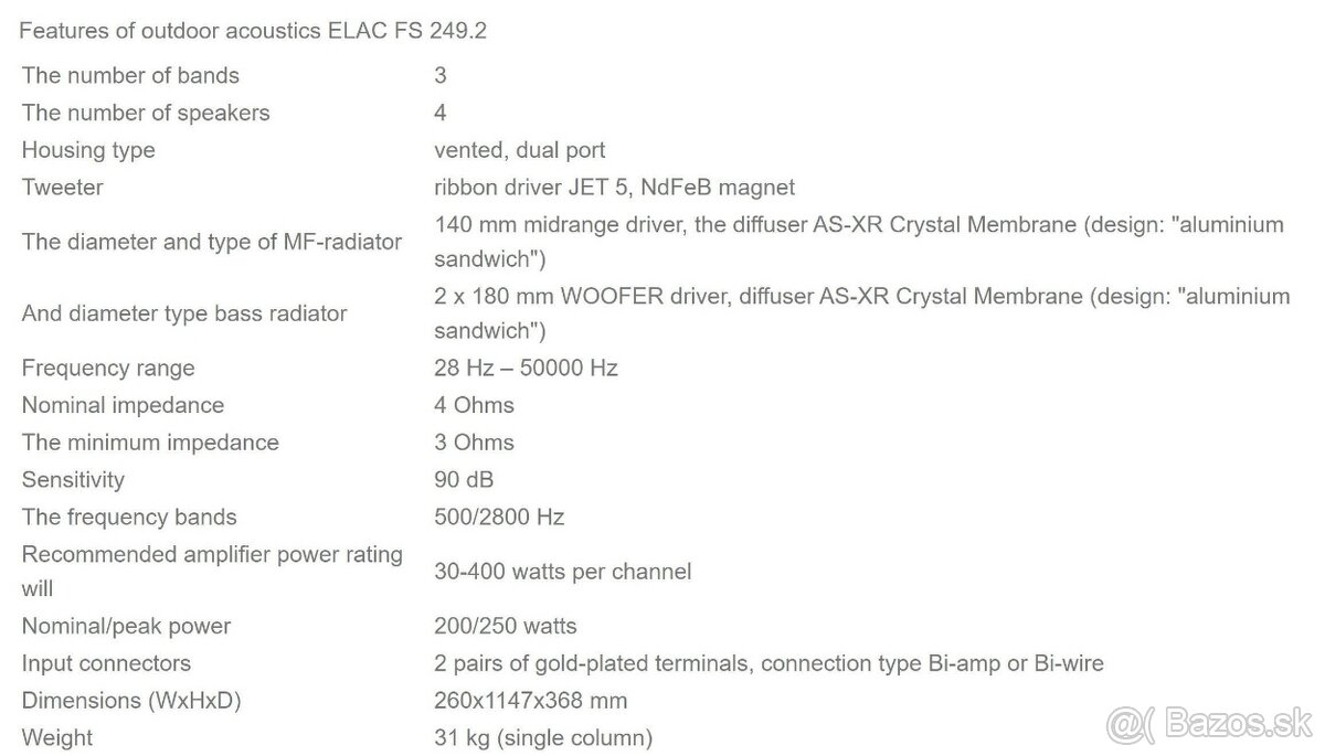 ELAC FS 249.2 Black High Gloss / AKCIA - 5