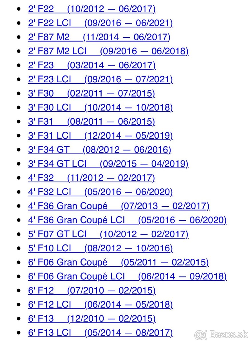 Airbag BMW pre F sériu - 5